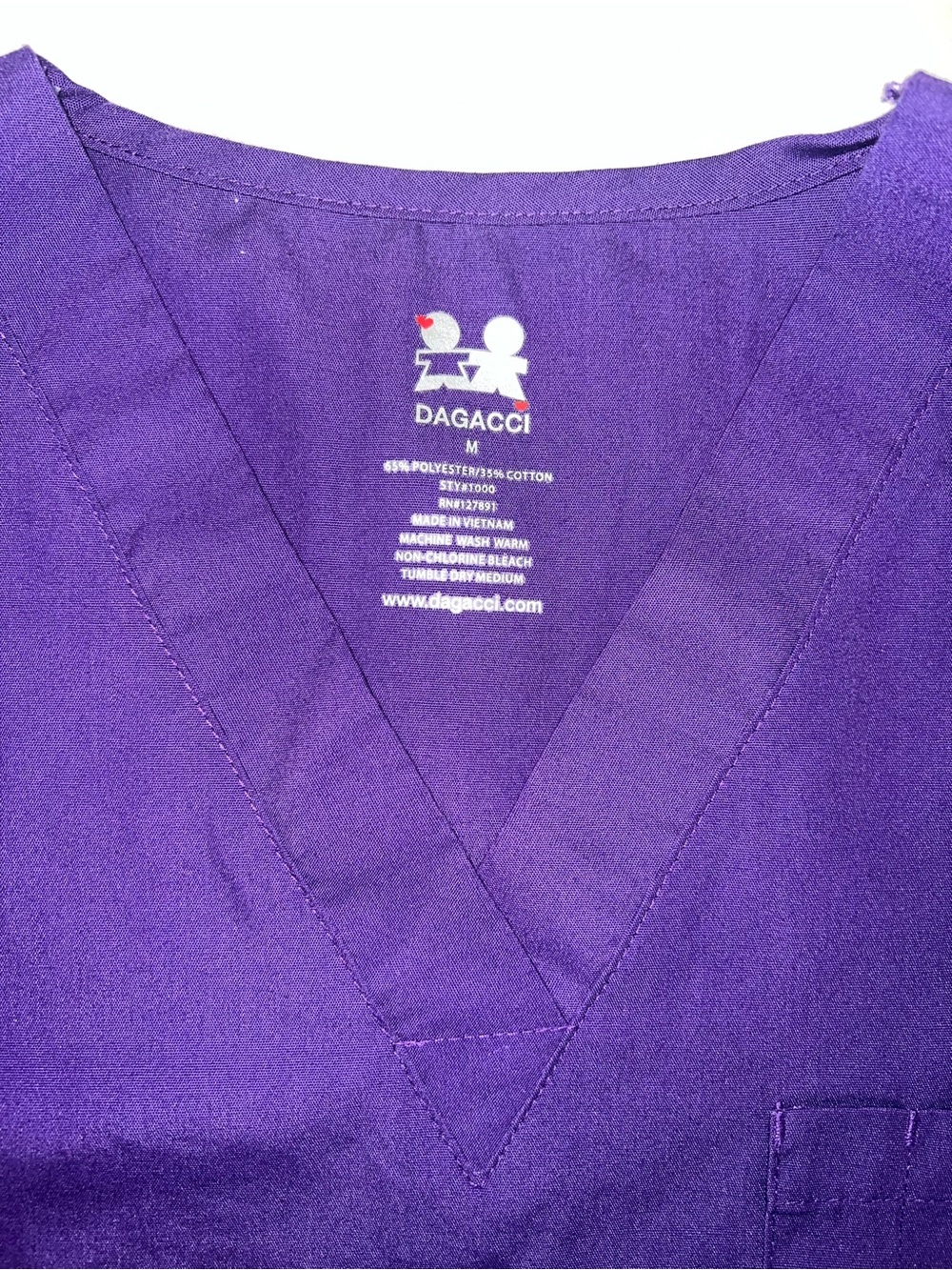 Dagacci Scrub Top - Picture 3 of 4